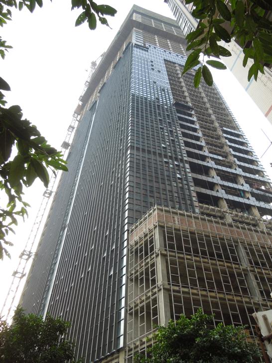 Construction of a Skyscraper in Chongqing